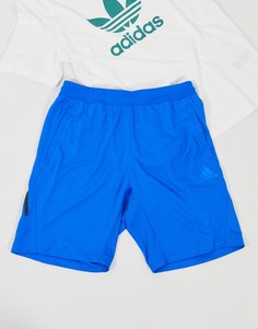 Синие шорты с 3 полосками adidas Training-Синий