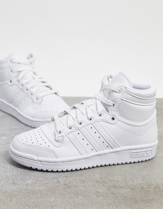 Белые высокие кроссовки adidas Originals Top Ten-Белый