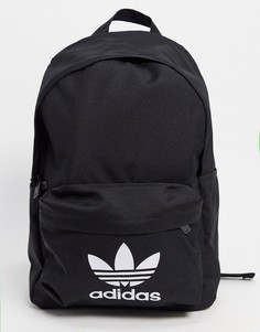 Черный рюкзак с логотипом-трилистником adidas Originals