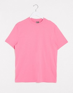 Розовая футболка из органического хлопка ASOS DESIGN-Розовый