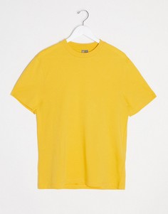 Желтая футболка из органического хлопка ASOS DESIGN-Желтый