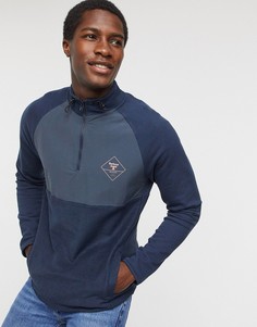 Темно-синий свитшот с молнией Barbour Beacon