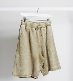 Бежевые шорты с логотипом и эффектом потертости Good For Nothing plus-Бежевый