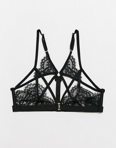 Черный кружевной бралетт Hunkemoller