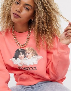 Розовый свитшот с принтом Fiorucci