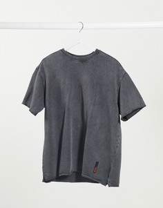 Серая футболка Bershka-Зеленый