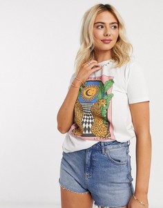 Футболка с принтом ASOS DESIGN-Белый