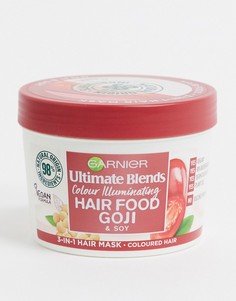 Маска для окрашенных волос с экстрактом ягод годжи Garnier Ultimate Blends Hair Food 3 в 1 - 390 мл-Бесцветный