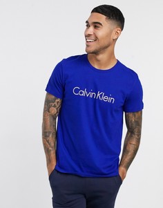 Темно-синяя футболка для дома Calvin Klein-Темно-синий