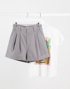 Серые шорты-бермуды от комплекта ASOS DESIGN-Серый
