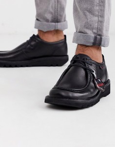 Черные кожаные туфли Kickers-Черный