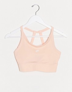 Розовый спортивный бюстгальтер с логотипом Nike Air Training