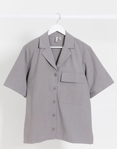 Серая рубашка от комплекта ASOS DESIGN-Серый