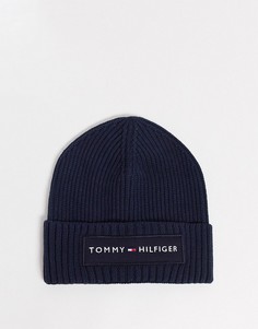 Шапка-бини Tommy Hilfiger-Темно-синий