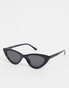 Черные солнцезащитные очки "кошачий глаз" Noisy May-Черный