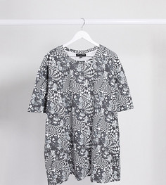 Платье-футболка с принтом New Girl Order Curve-Мульти