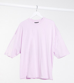 Лавандовая oversized-футболка с принтом на спине ASOS DESIGN Tall-Фиолетовый
