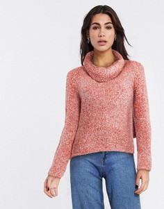 Красный джемпер с высоким воротником Free People-Розовый