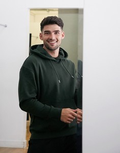 Худи цвета хаки в стиле oversized Jack & Jones Essentials-Зеленый