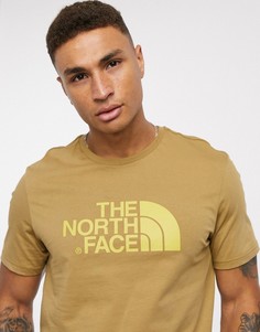 Коричневая футболка The North Face-Коричневый