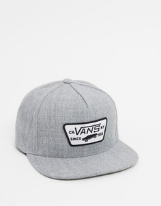 Серая бейсболка с нашивкой Vans-Серый