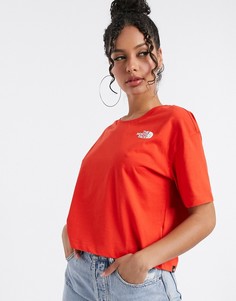 Красный кроп-топ The North Face Simple Dome