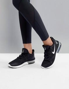 Черно-белые кроссовки Nike Running Air Max Fury-Мульти