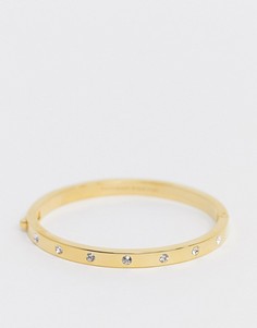 Золотистый браслет с камнем Kate Spade-Золотой