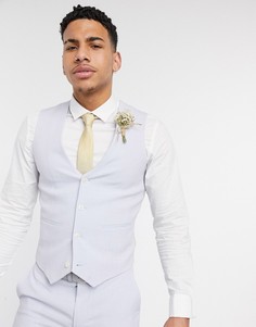 Лавандовый супероблегающий жилет ASOS DESIGN-Фиолетовый