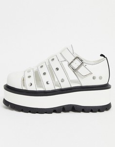 Белые сандалии на платформе из искусственной кожи Koi Footwear-Белый