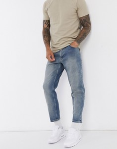 Эластичные джинсы классического кроя ASOS DESIGN-Синий