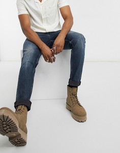 Темные джинсы скинни в винтажном стиле ASOS DESIGN-Синий