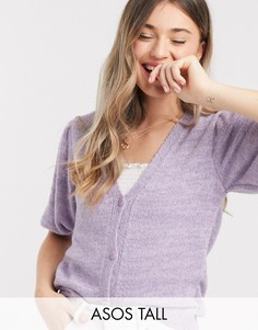 Фиолетовый кардиган ASOS DESIGN Tall