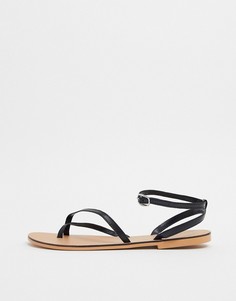 Черные сандалии Topshop-Черный