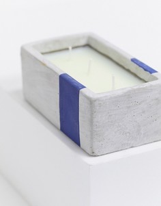 Прямоугольная свеча с ароматом древесины и индиго 226 г URBAN-Бесцветный Paddywax