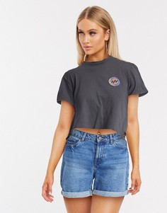 Черная короткая oversized-футболка Billabong-Черный