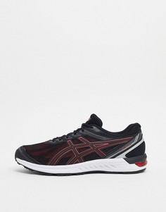 Черно-красные кроссовки Asics Running gel sileo-Черный