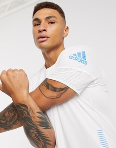 Белая футболка adidas running-Белый