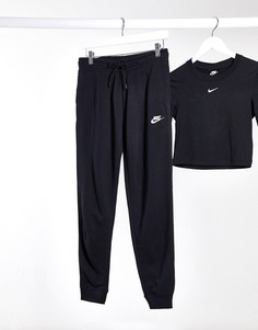 Черные джоггеры классического кроя Nike Essentials-Черный