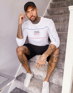 Белый свитшот с круглым вырезом Puma Sport