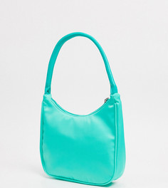 Эксклюзивная сумка на плечо в стиле 90-х  шалфейно-зеленого цвета Glamorous-Зеленый