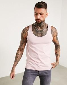 Розовая майка из органического хлопка ASOS DESIGN-Розовый