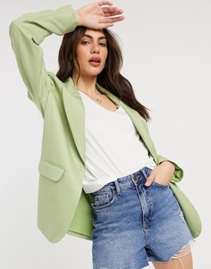 Зеленый пиджак ASOS DESIGN