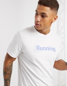 Белая футболка с логотипом Nike Running essential-Белый