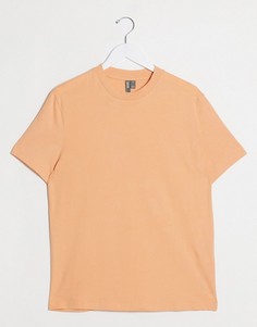 Персиковая футболка из органического хлопка ASOS DESIGN-Розовый