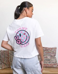Футболка с принтом на спине Tommy Jeans-Белый