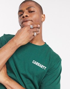 Зеленая футболка с логотипом Carhartt WIP-Зеленый