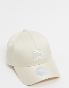 Бежевая атласная бейсболка Puma-Бежевый