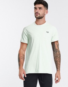 Футболка пастельно-зеленого цвета Fred Perry-Зеленый
