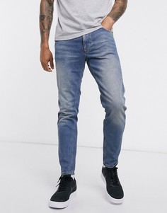 Суженные книзу синие джинсы ASOS DESIGN-Синий